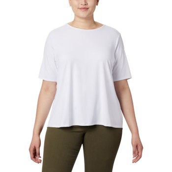 Columbia T-Shirt Dames, Chill River Short Sleeve Plus Size Wit, 39HKFXEVJ